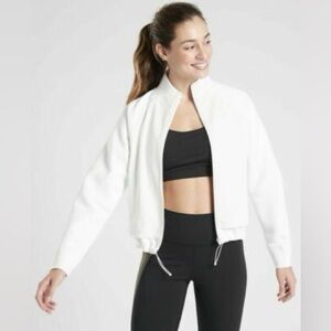 Athleta Women's White Breakout Long Sleeve Jacket